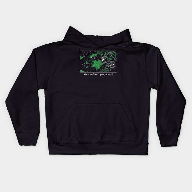 Nightmare Alley - Green Kids Hoodie by demonigote